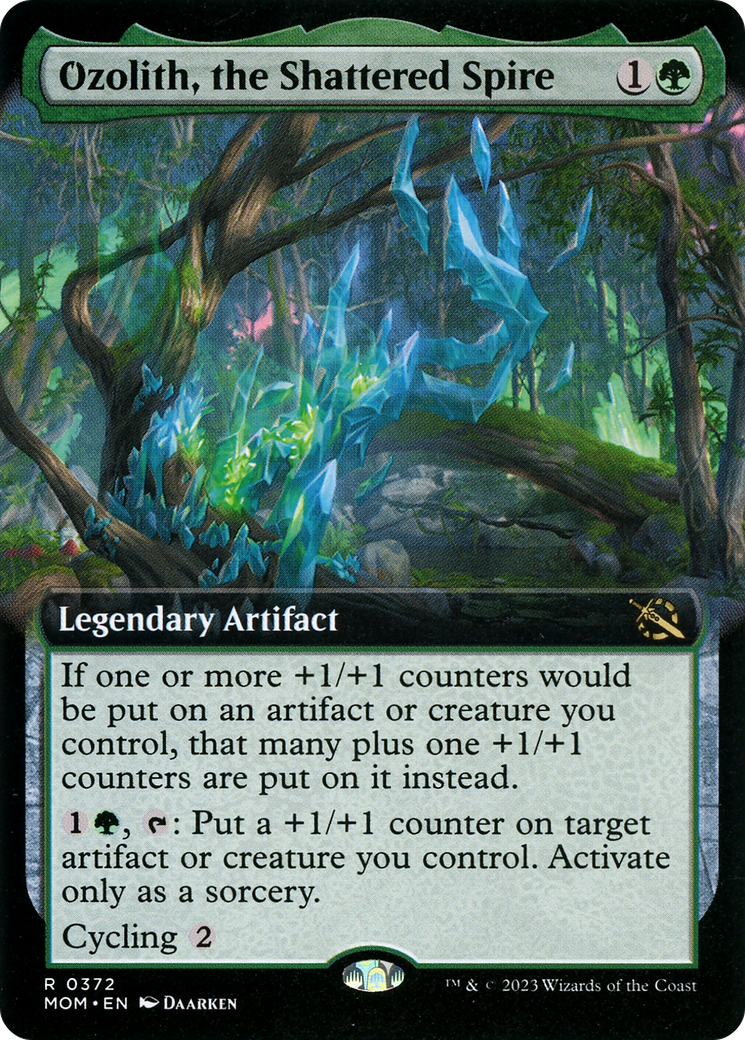 Ozolith, the Shattered Spire (MOM-372) [March of the Machine] (Extended Art) Foil MTG Single Wizards of the Coast