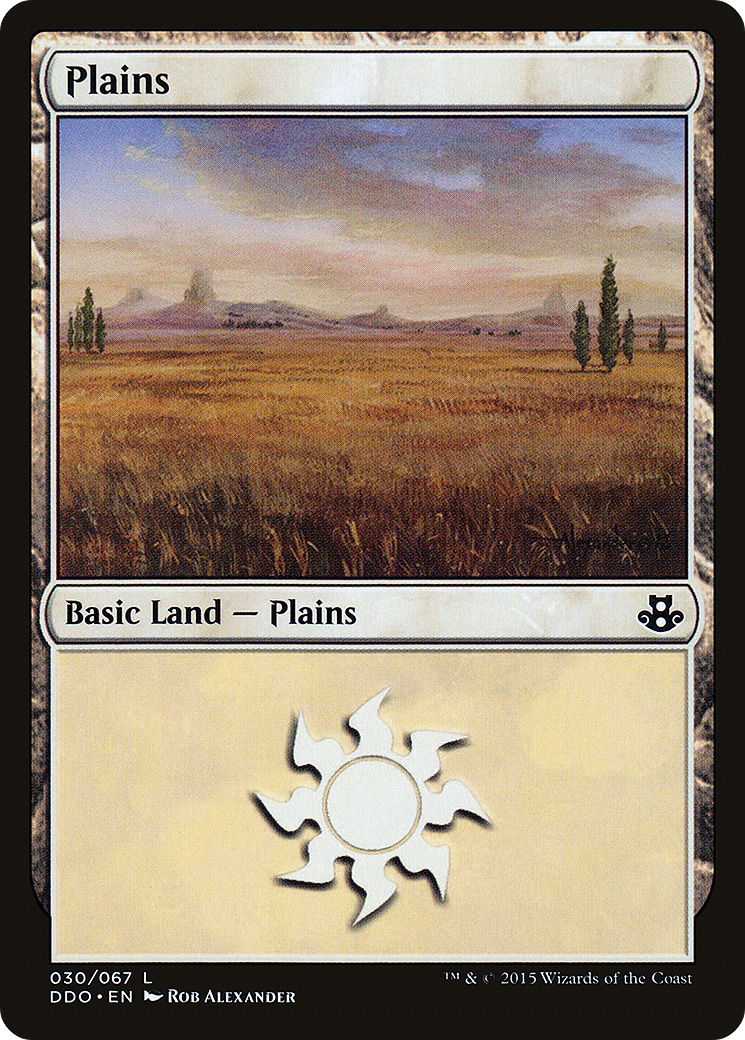 Plains (030) (DDO-030) [Misc] Duel Decks: Elspeth vs. Kiora MTG Single Wizards of the Coast