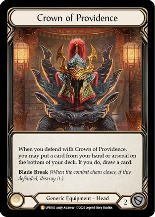 Crown of Providence [UPR182] (Uprising)  Rainbow Foil Flesh And Blood Single Flesh And Blood   