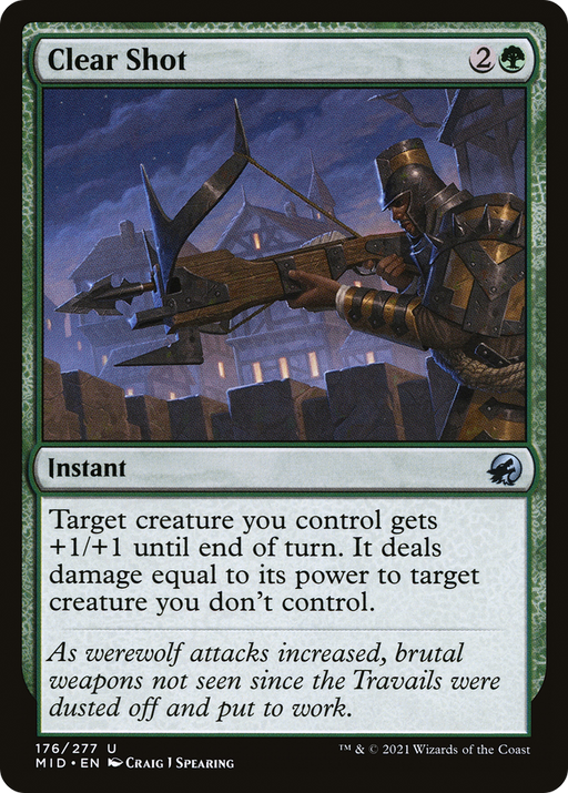 Clear Shot (MID-176) [Innistrad: Midnight Hunt] MTG Single Wizards of the Coast