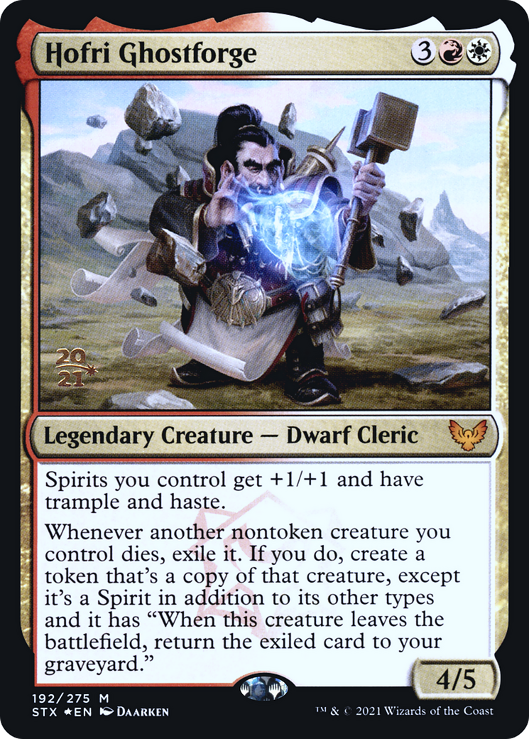 Hofri Ghostforge (PRE-192) [Strixhaven: School of Mages Promos] Foil MTG Single Wizards of the Coast