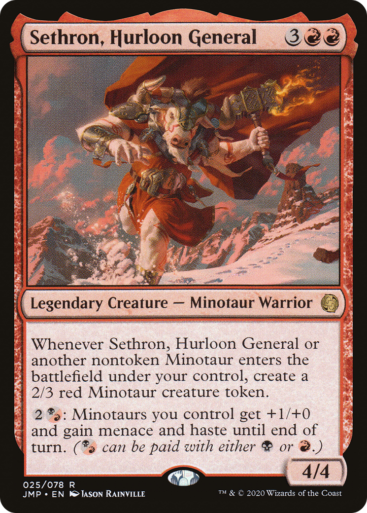 Sethron, Hurloon General (JMP-025) [Jumpstart] MTG Single Wizards of the Coast
