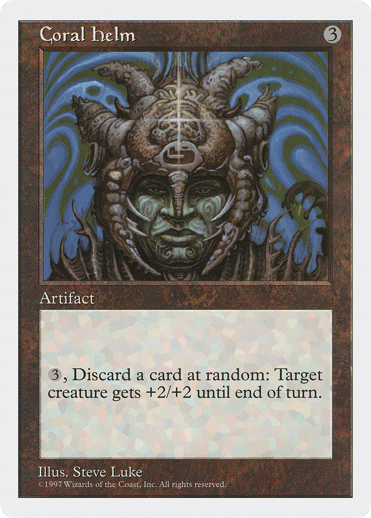 Coral Helm (5ED-359) [Fifth Edition] MTG Single Wizards of the Coast