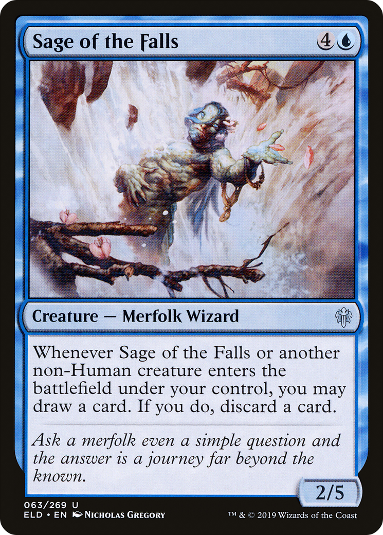 Sage of the Falls (ELD-063) [Throne of Eldraine] MTG Single Wizards of the Coast