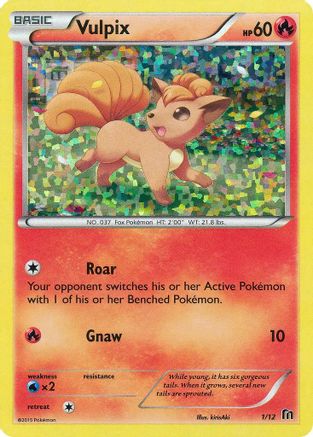 Vulpix - 1/12 (/12) Holofoil [Promos: McDonalds Promos 2016] Pokemon Single Pokémon