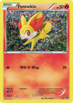 Fennekin - 3/12 (/12) Holofoil [Promos: McDonalds Promos 2016] Pokemon Single Pokémon
