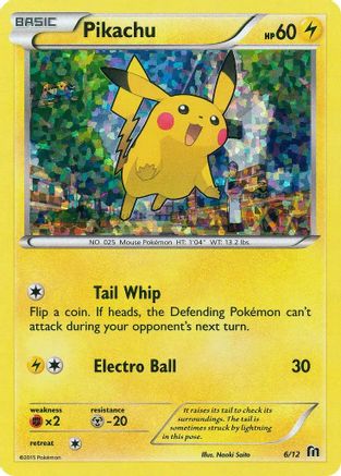 Pikachu - 6/12 (/12) Holofoil [Promos: McDonalds Promos 2016] Pokemon Single Pokémon