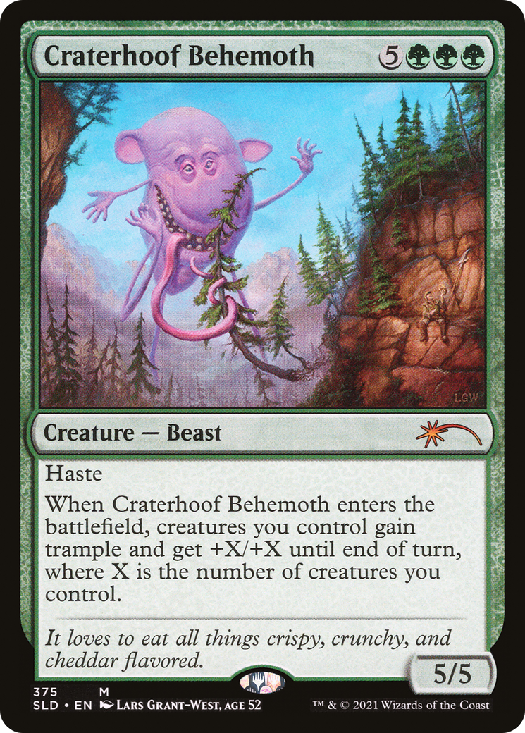 Craterhoof Behemoth (375) (SLD-375) [Secret Lair] Drop MTG Single Wizards of the Coast
