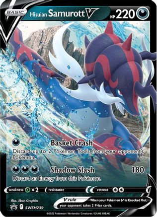 Hisuian Samurott V - SWSH239 (SWSH239/307) Holofoil [Promos: SWSH Promo Cards] Pokemon Single Pokémon