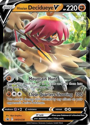 Hisuian Decidueye V - SWSH238 (SWSH238/307) Holofoil [Promos: SWSH Promo Cards] Pokemon Single Pokémon