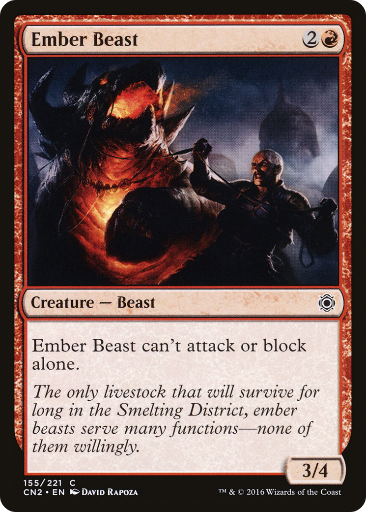 Ember Beast (CN2-155) [Conspiracy: Take the Crown] MTG Single Wizards of the Coast