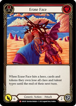 Erase Face [UPR187] (Uprising)  Rainbow Foil Flesh And Blood Single Flesh And Blood   