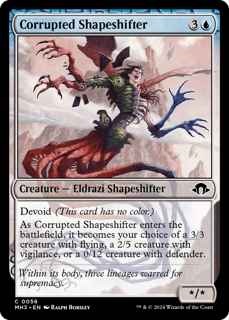 Corrupted Shapeshifter (MH3-056) [Modern Horizons 3] Foil MTG Single Wizards of the Coast