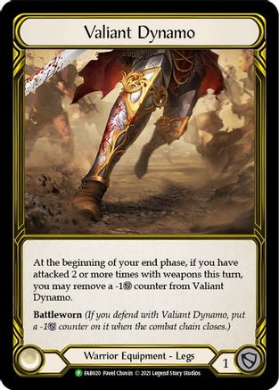 Valiant Dynamo (Golden) [FAB020] (Promo)  Cold Foil Flesh And Blood Single Flesh And Blood   