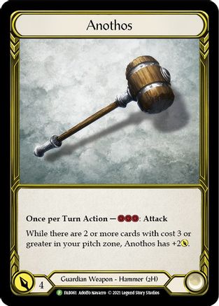 Anothos (Golden) [FAB061] (Promo)  Cold Foil Flesh And Blood Single Flesh And Blood   