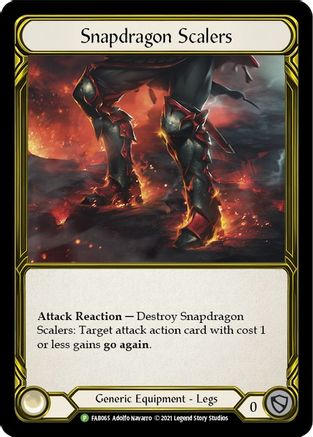 Snapdragon Scalers (Golden) [FAB065] (Promo)  Cold Foil Flesh And Blood Single Flesh And Blood   