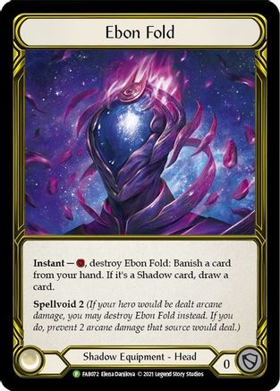Ebon Fold (Golden) [FAB072] (Promo)  Cold Foil Flesh And Blood Single Flesh And Blood   