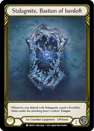 Stalagmite, Bastion of Isenloft (Golden) [FAB078] (Promo)  Cold Foil Flesh And Blood Single Flesh And Blood   