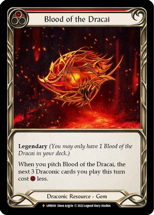 Blood of the Dracai [UPR000] (Uprising)  Cold Foil Flesh And Blood Single Flesh And Blood   