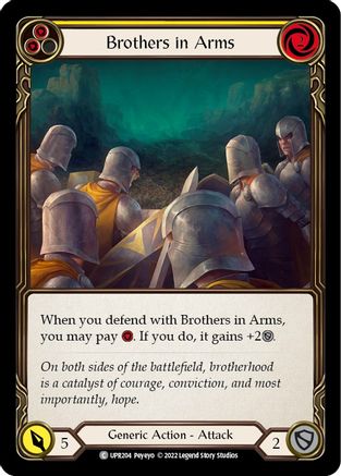 Brothers in Arms (Yellow) [UPR204] (Uprising) Flesh And Blood Single Flesh And Blood   