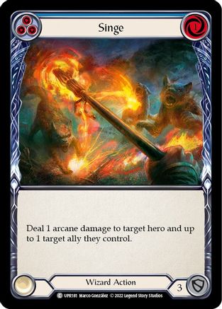 Singe (Blue) [UPR181] (Uprising) Flesh And Blood Single Flesh And Blood   
