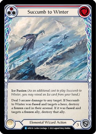 Succumb to Winter (Red) [UPR110] (Uprising) Flesh And Blood Single Flesh And Blood   