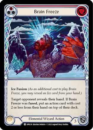 Brain Freeze (Red) [UPR116] (Uprising)  Rainbow Foil Flesh And Blood Single Flesh And Blood   
