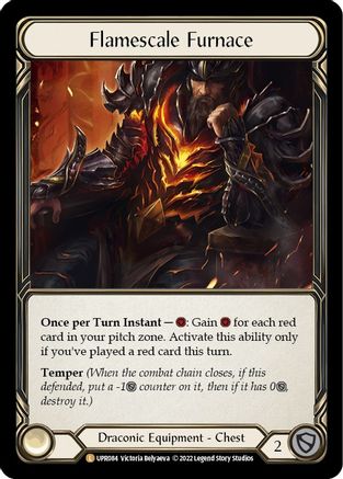 Flamescale Furnace [UPR084] (Uprising)  Cold Foil Flesh And Blood Single Flesh And Blood   