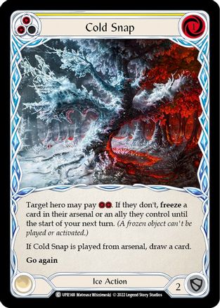 Cold Snap (Yellow) [UPR148] (Uprising) Flesh And Blood Single Flesh And Blood   