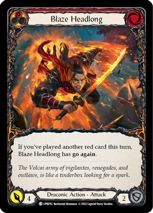 Blaze Headlong [UPR092] (Uprising) Flesh And Blood Single Flesh And Blood   