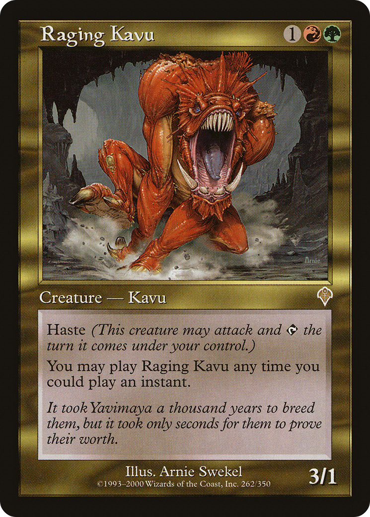 Raging Kavu (INV-262) [Invasion] Foil MTG Single Wizards of the Coast