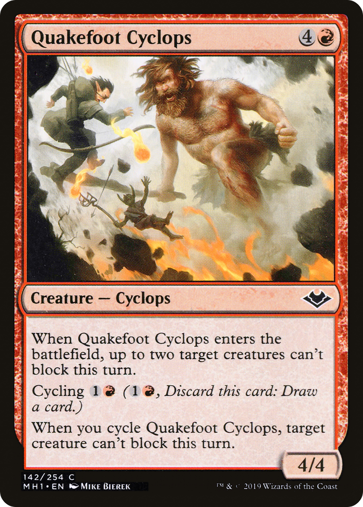 Quakefoot Cyclops (MH1-142) [Modern Horizons] MTG Single Modern Horizons
