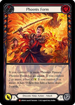 Phoenix Form (Extended Art) [UPR048] (Uprising)  Rainbow Foil Flesh And Blood Single Flesh And Blood   