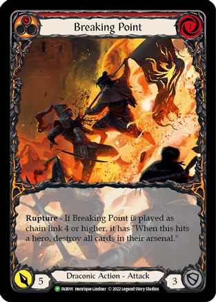 Breaking Point (Extended Art) [FAB091] (Promo)  Rainbow Foil Flesh And Blood Single Flesh And Blood   