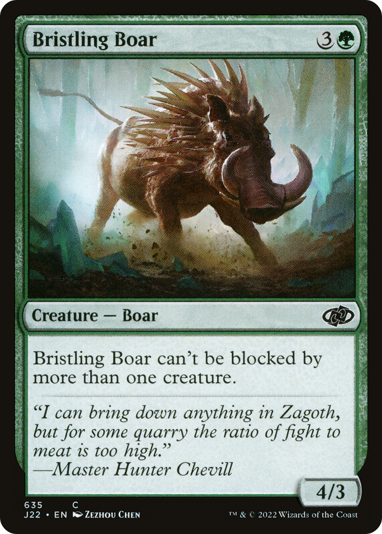 Bristling Boar (J22-635) [Jumpstart 2022] MTG Single Wizards of the Coast