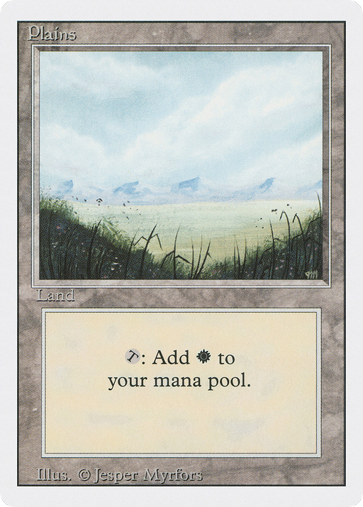 Plains (3ED-292) [Revised Edition] MTG Single Wizards of the Coast