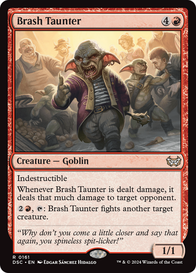 Brash Taunter (DSC-161) [Duskmourn: House of Horror Commander] MTG Single Wizards of the Coast