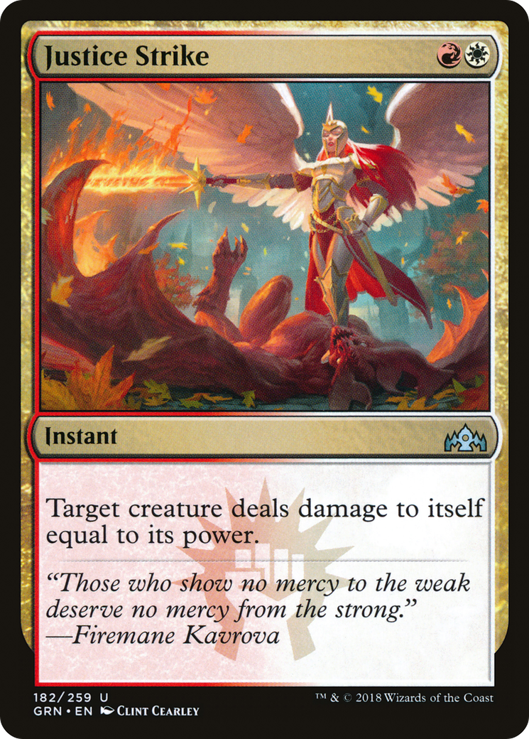 Justice Strike (GRN-182) [Guilds of Ravnica] Foil MTG Single Wizards of the Coast