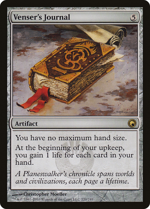 Venser's Journal (SOM-220) [Scars of Mirrodin] MTG Single Wizards of the Coast