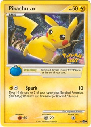 Pikachu (Pokemon Day Stamped) () [Promos: POP Series 6] Pokemon Single Pokémon