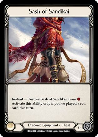Sash of Sandikai [FAI004] (Uprising Fai Blitz Deck) Flesh And Blood Single Flesh And Blood   