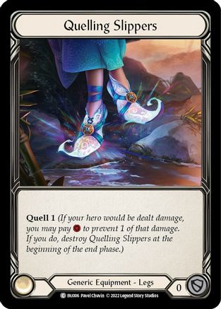 Quelling Slippers [FAI006] (Uprising Fai Blitz Deck) Flesh And Blood Single Flesh And Blood   