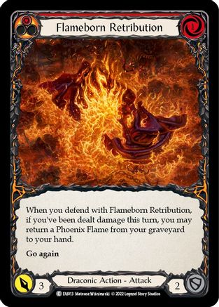 Flameborn Retribution [FAI013] (Uprising Fai Blitz Deck) Flesh And Blood Single Flesh And Blood   