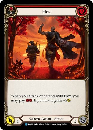 Flex (Red) [FAI022] (Uprising Fai Blitz Deck) Flesh And Blood Single Flesh And Blood   