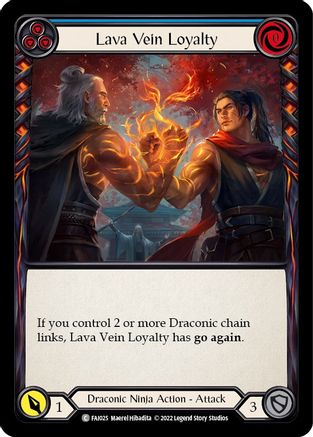 Lava Vein Loyalty (Blue) [FAI025] (Uprising Fai Blitz Deck) Flesh And Blood Single Flesh And Blood   