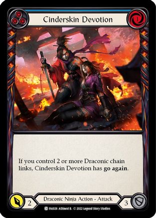 Cinderskin Devotion (Blue) [FAI026] (Uprising Fai Blitz Deck) Flesh And Blood Single Flesh And Blood   