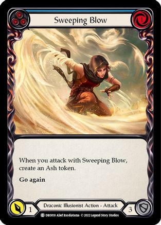 Sweeping Blow (Blue) [DRO018] (Uprising Dromai Blitz Deck) Flesh And Blood Single Flesh And Blood   