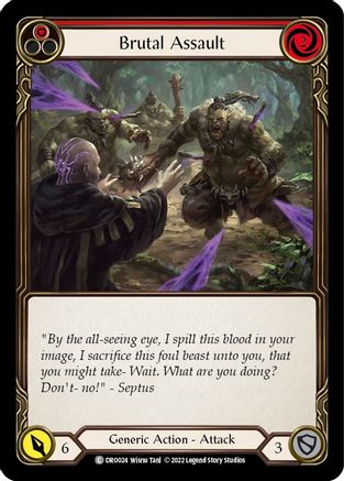 Brutal Assault [DRO024] (Uprising Dromai Blitz Deck) Flesh And Blood Single Flesh And Blood   