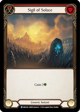Sigil of Solace [DRO026] (Uprising Dromai Blitz Deck) Flesh And Blood Single Flesh And Blood   