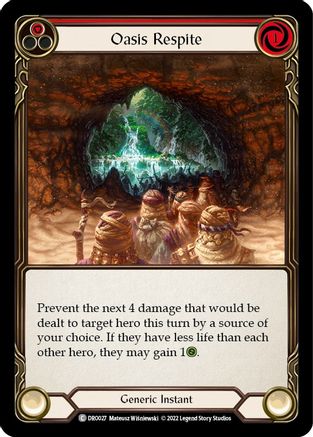 Oasis Respite [DRO027] (Uprising Dromai Blitz Deck) Flesh And Blood Single Flesh And Blood   